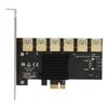 Карта-райзер PCIE 1 на 6 PCIE 1X USB3.0 Расширение графики Простая установка Широко совместимая PCIE 1 на