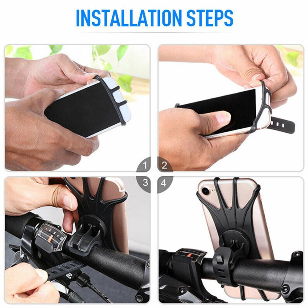 Bike Phone Holder Bicycle Mobile Cellphone Holder Motorcycle Stand Suporte Celular For iPhone Samsung Xiaomi Gsm Houder Fiets