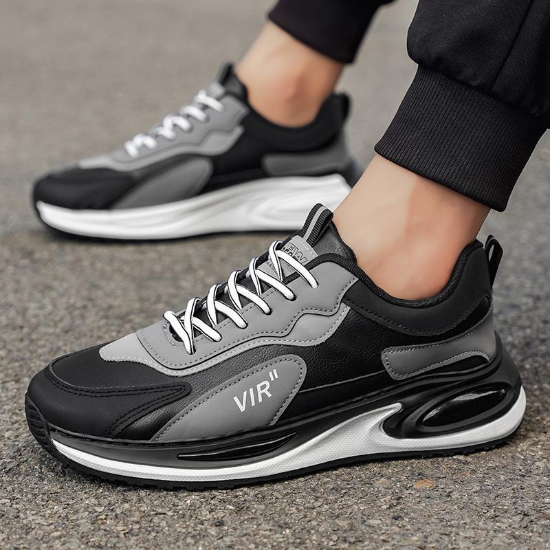 Новые мужские кроссовки для бега с низким вырезом на шнуровке, с мягкой подошвой, дышащие, спортивные, в корейском стиле, трендовые, повседневные, кроссовки-тренажеры для мужчин