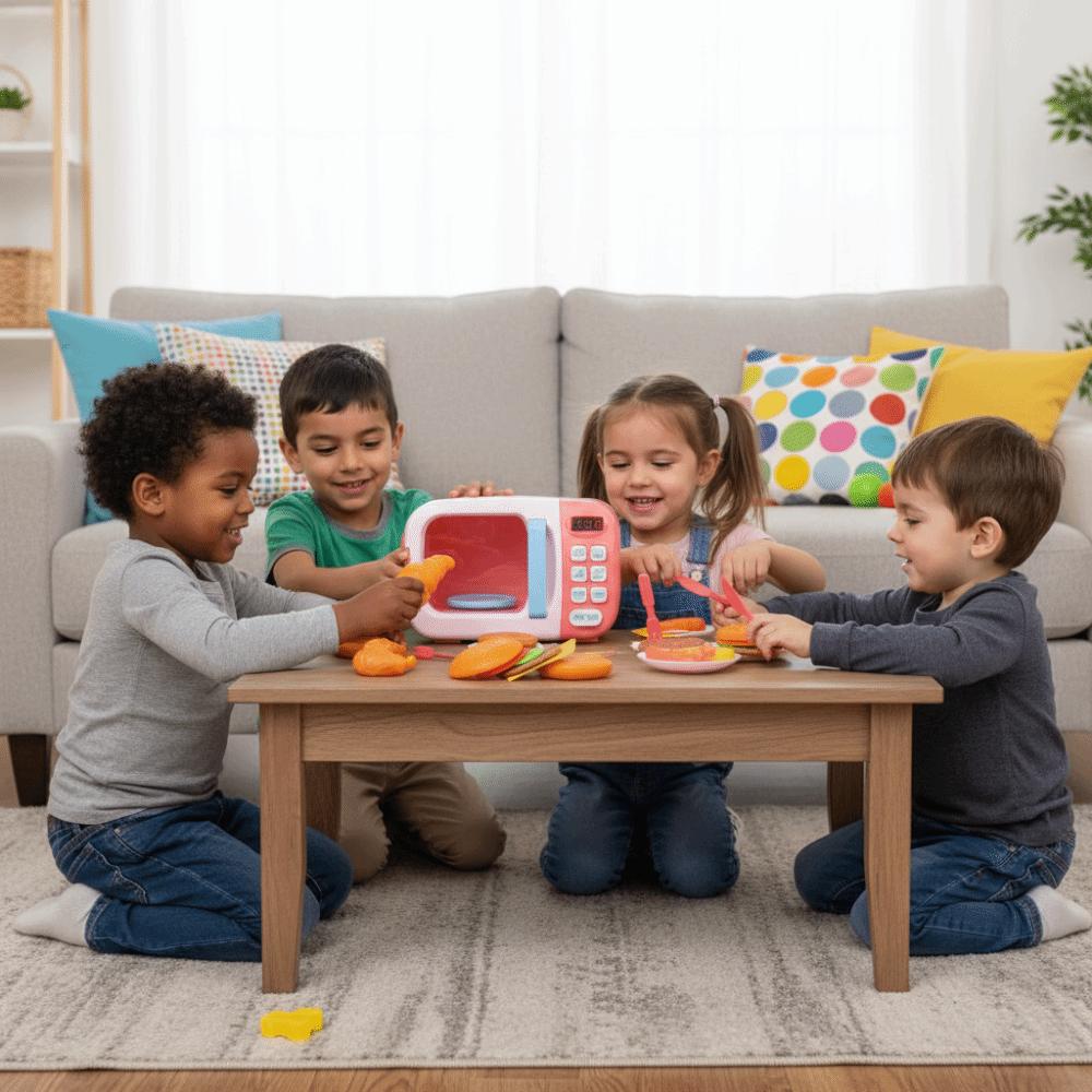 Creative Household Appliances Toys DIY Oven Kitchen Toys Simulation Microwave Toy Children's Gifts