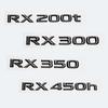 3D глянцевые черные буквы RX200t RX270 RX300 RX350 RX450h RX450hL гибридная эмблема для автомобиля LEXUS на крыло багажника задняя наклейка с логотипом