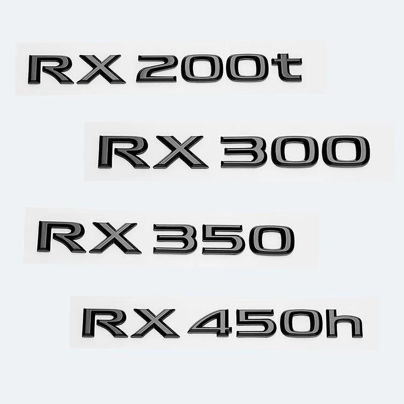 3D глянцевые черные буквы RX200t RX270 RX300 RX350 RX450h RX450hL гибридная эмблема для автомобиля LEXUS на крыло багажника задняя наклейка с логотипом