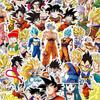 10/30/50 шт. Крутые наклейки Son Goku Аниме Dragon Ball Мультяшные наклейки Super Saiyan для телефона, ноутбука, чемодана, граффити, наклейки для упаковки