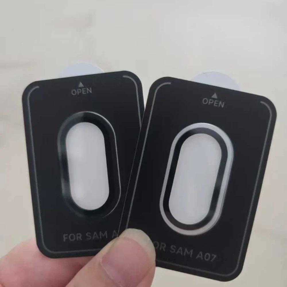 1Set Ultra HD 9H Tempered Glass Colour Lens Ring Film Cover For Samsung GalaxyA07 A06 Clear Camera Protector Cap Phone Accessory
