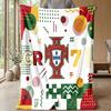 Portugal Football Printed Flannel Blanket Skin Friendly Warm Decorative Throw for Indoor Couch Bed Daily Use