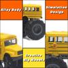 1/43 School Bus Monster Trucks Die Cast Toys Cars Models Metal Pull Back Play Vehicles for Kids Age 3 4 5 6 Year Old Boys Girls Toddlers Children