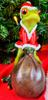 Christmas Frog Santa Figurine with a Sack