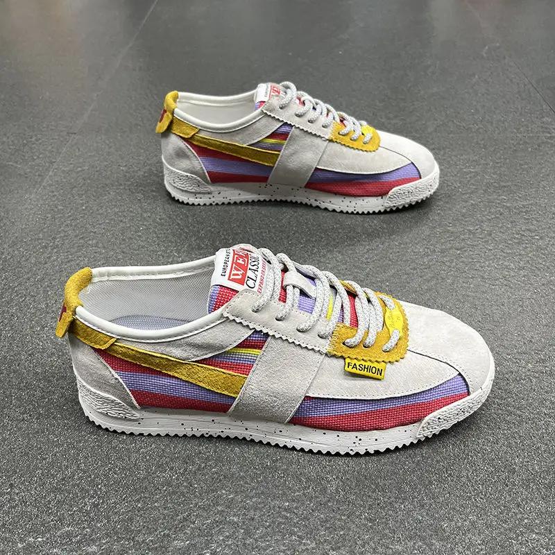 Модные мужские кроссовки Удобная повседневная обувь для мужчин Дышащая мужская парусиновая обувь Новые мужские кроссовки Zapatillas Informales