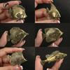 Antique Brass Pterophyllum Scalare Fish Watching Fishes Sea Animals Model Fishbowl Decoration Action Figures Education Miniature