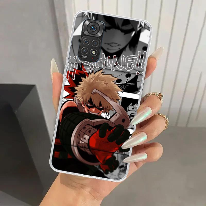 Чехол для телефона My Hero MHA Бакуго Кацуки для Xiaomi Redmi Note 15 14 14S 13 12S 12 Pro 11S 11 Plus 11T 11E 10S Мягкий Чехол Принт Sh