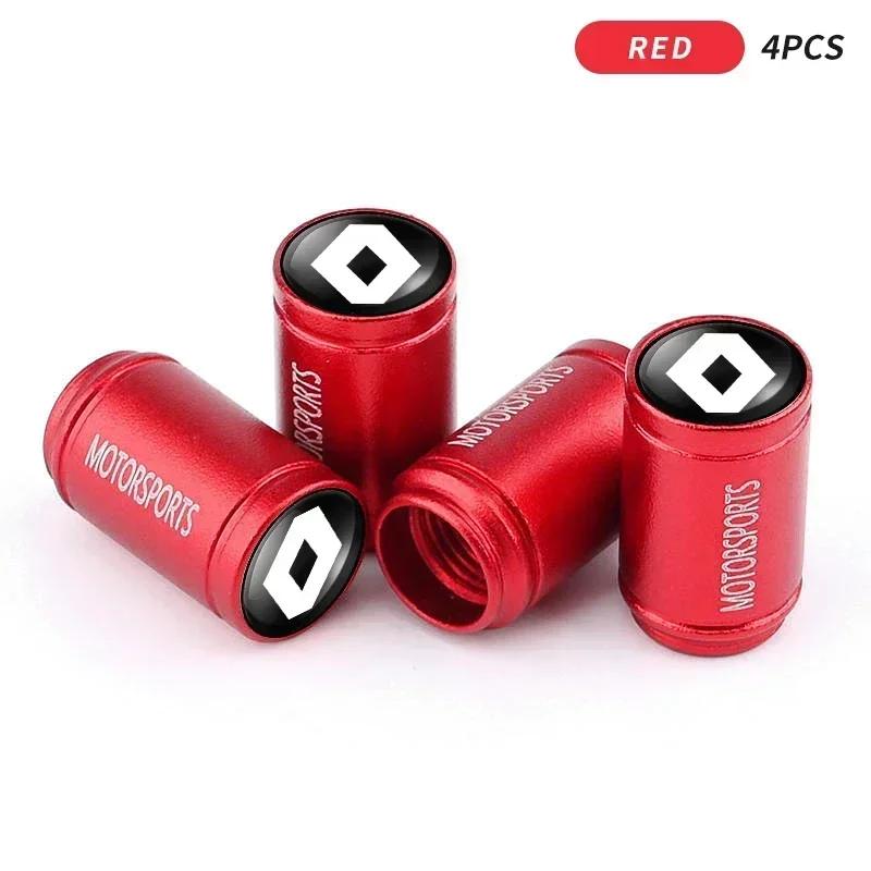 For Renault 2026 New Hub Caps 4pcs Car Wheel Tire Valve Caps Tyre Stem Covers Accessories For Renault DACIA Fluence Scenic Logun