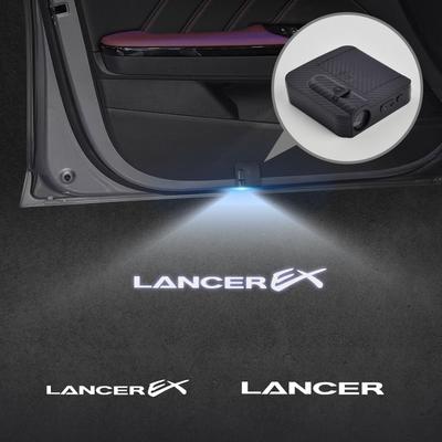 Для Lancer EX Эмблема Ralli Art ASX EVO Colt Лампа подсветки двери автомобиля Приветственная лампа Беспроводной лазерный проектор Автомобильная декорация