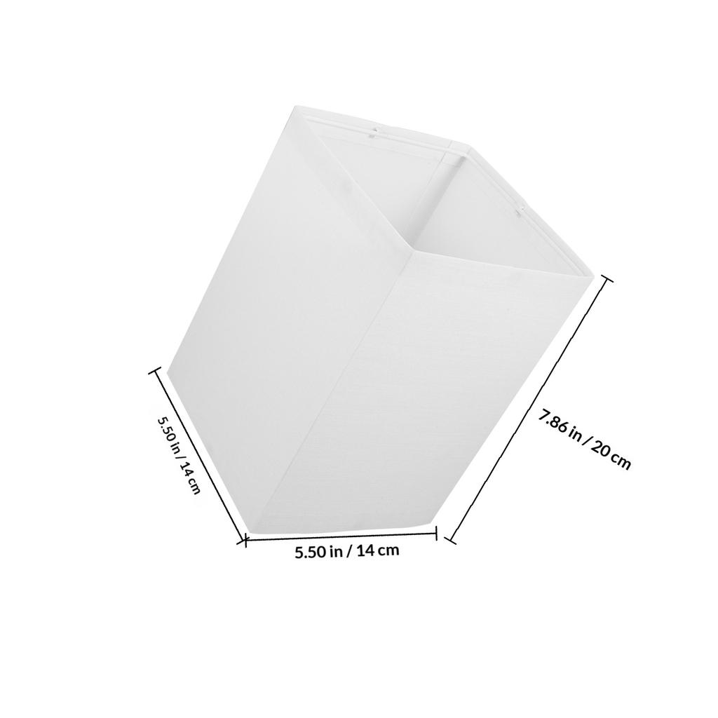 Прямоугольный тканевый абажур Элегантный квадратный дизайн для прикроватной лампы напольного светильника Замена Мягкий световой чехол Декоративный лен