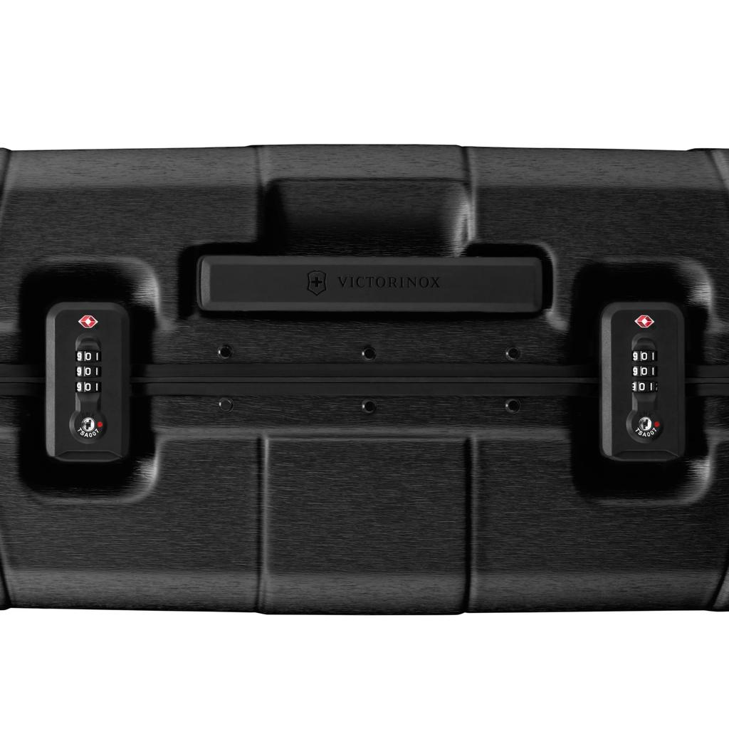 Victorinox Frequent Flyer Durable Aluminum Frame and Tough Polycarbonate with Hard Business Business International TSA Dual Black Lexicon-Frame