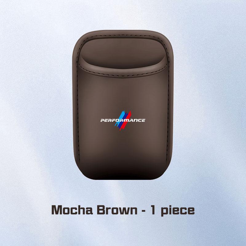 BBKH5 Leather Car Cup HolderFor BMW X1 X2X3 X5X6 X7 1 3 5 6 7 Series E46 E60 E90 E70 F15 G20 G30 G70 Seat Back/Door Drinks Storage Box