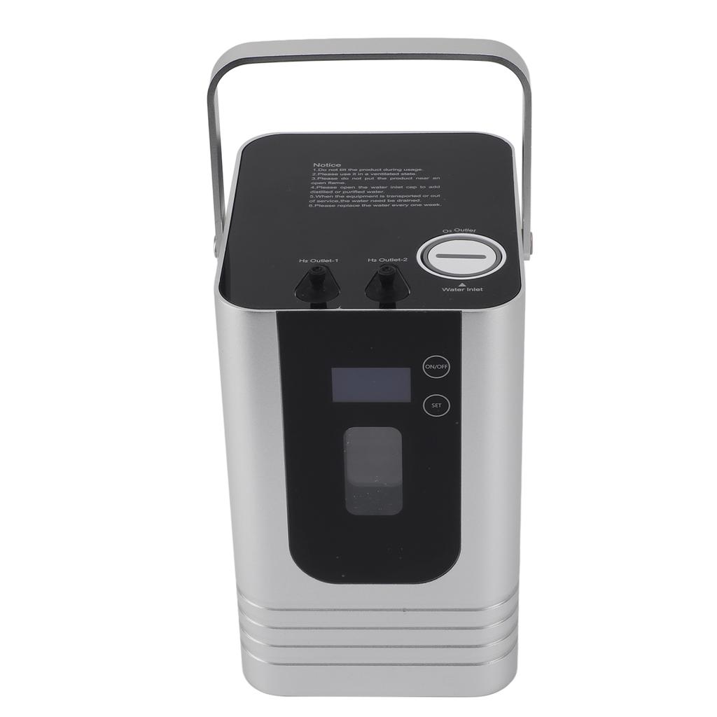 Portable Hydrogen Inhalation Machine SPE PEM Technology Ionized 500ml LED Reminder Hydrogen