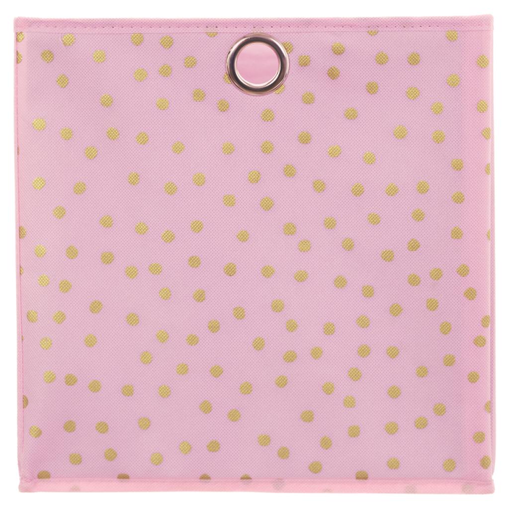 Les Trésors De Lily [A1796] — Розовый кубик для хранения вещей Petits Pois — 30x30.