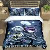 Fashion Hot Cartoon Murder Drone Print Bedding Set Duvet Cover Comforter Bed Youth Kids Girl Boys Luxury Birthday Gift