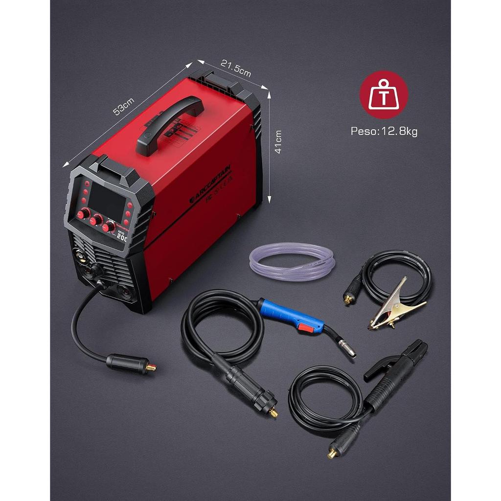 ARCCAPTAIN European Standard MIG200 230V MIG Welding Machine 200A 6 in 1 Multi-Process Welding Machine