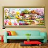 Diy 5d Diamond Painting Large Garden Cottage Landscape Full Round Drill Mosaic Embroidery House Wall Decoration