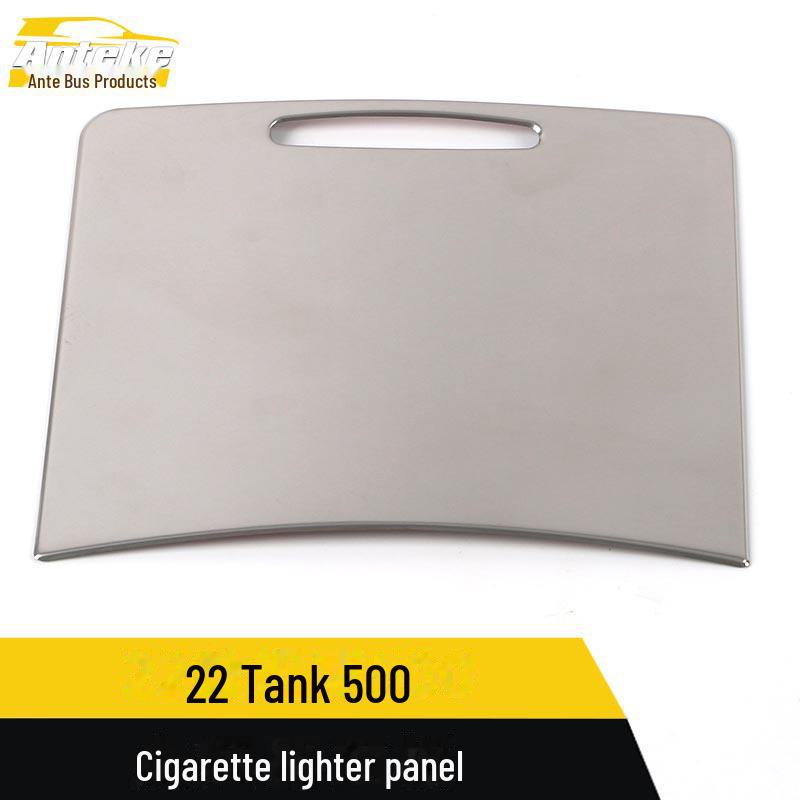Compatible Cigarette Lighter Panel Stickers for 22 Tank 500 Models - Stainless Steel Decorative Accessories