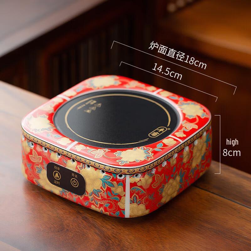 Handmade Ceramic Enamel Beam Handle Teapot