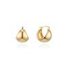 Yellow Timeless Max Volume Hoop 14K Gold Pin Earrings
