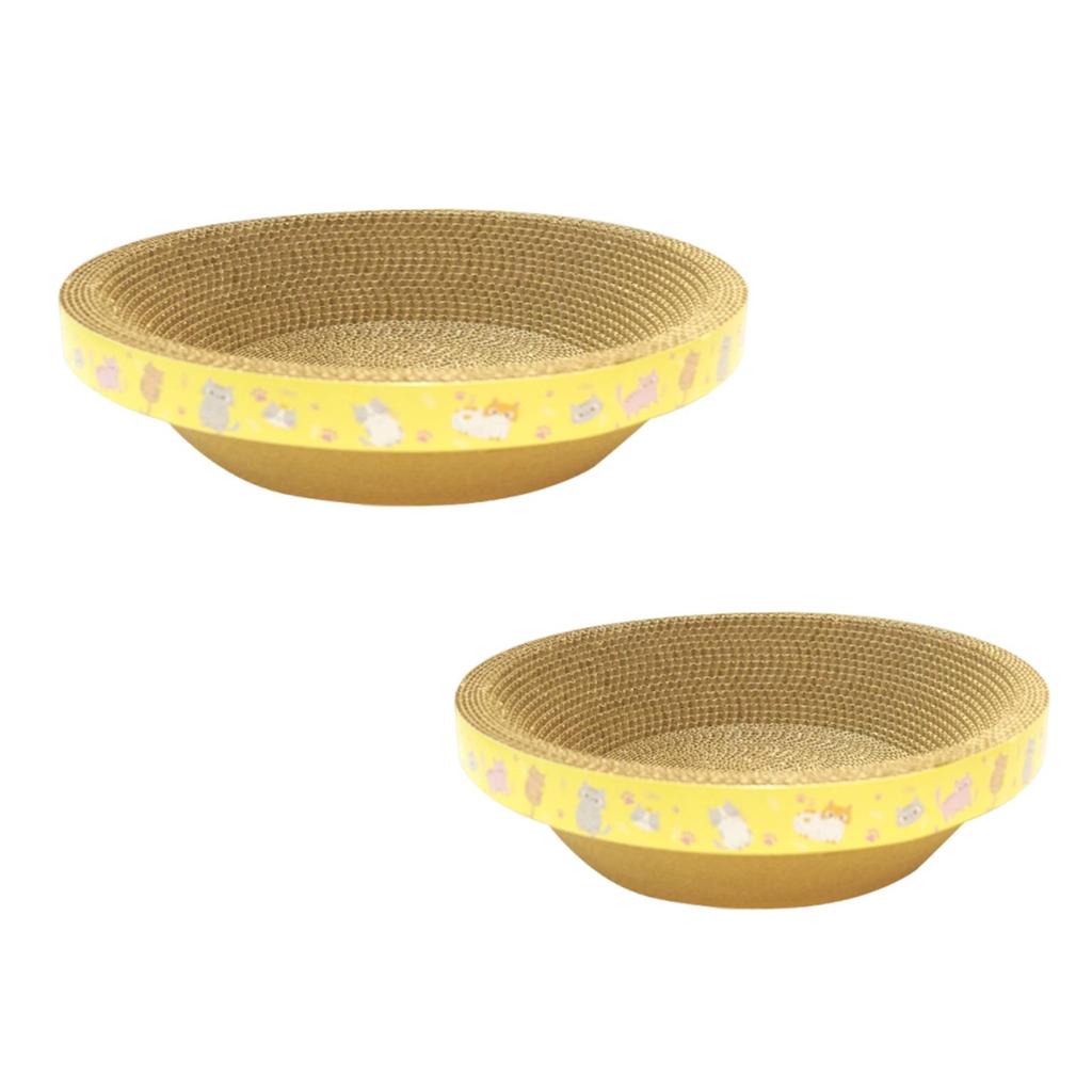 Круглая картонная когтеточка-кровать для маленьких, средних и больших кошек, коврик, защита мебели, доска для царапания, игровые товары для домашних животных, отдых