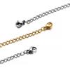 2.5/5/7.5/10/12.5/15cm 10pcs/lot Extended Extension Tail Chain Lobster Clasps Connector For DIY Jewelry Making Bracelet Necklace
