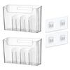 Yousheng Kitchen Cabinet Door Storage Box 7kg Load Capacity Easy To Install Self-Adhesive Wall Mounted Kitchen Cupboard Organizer