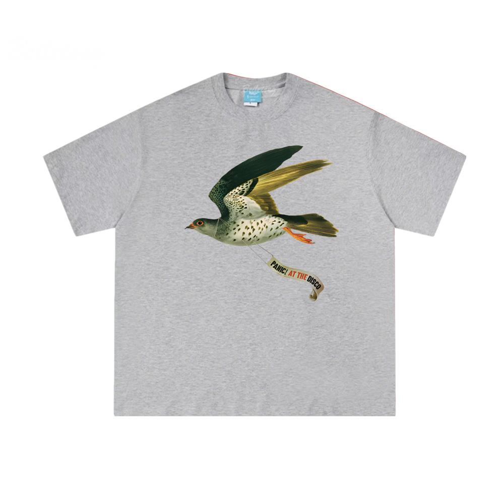 PIGEON TEE 2025 Паника! Футболки в стиле The Disco, удобные, 100% хлопок, одежда с графическим принтом Харадзюку, топы высокого качества
