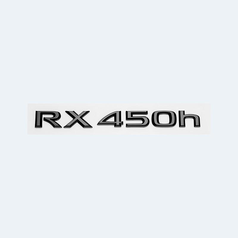usjp2 3D ABS Gloss Black Car Rear Trunk Badge Sticker For Lexus RX Series RX200t RX270 RX300 RX350 RX450h RX450hL HYBRID Emblem
