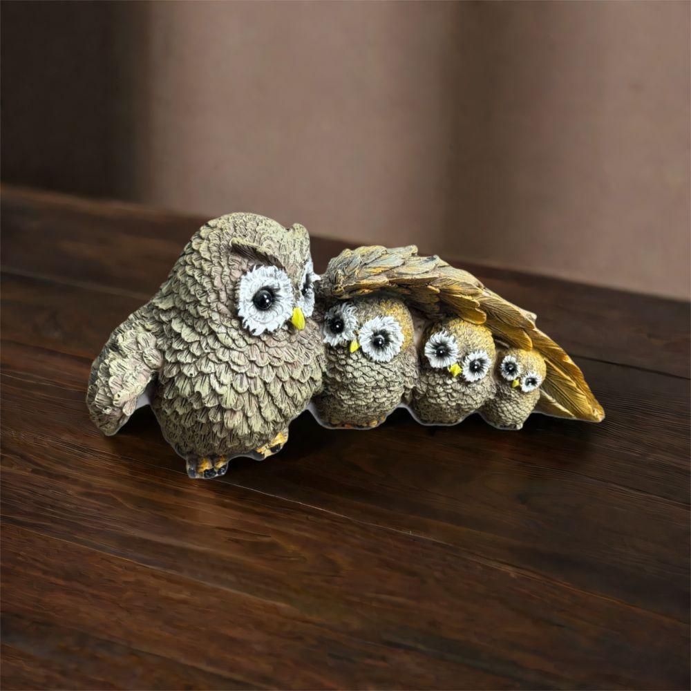 Cute Animal Statue Resin Miniature Figurine Sculpture Desktop Decoration Owl Ornament TV Cabinet