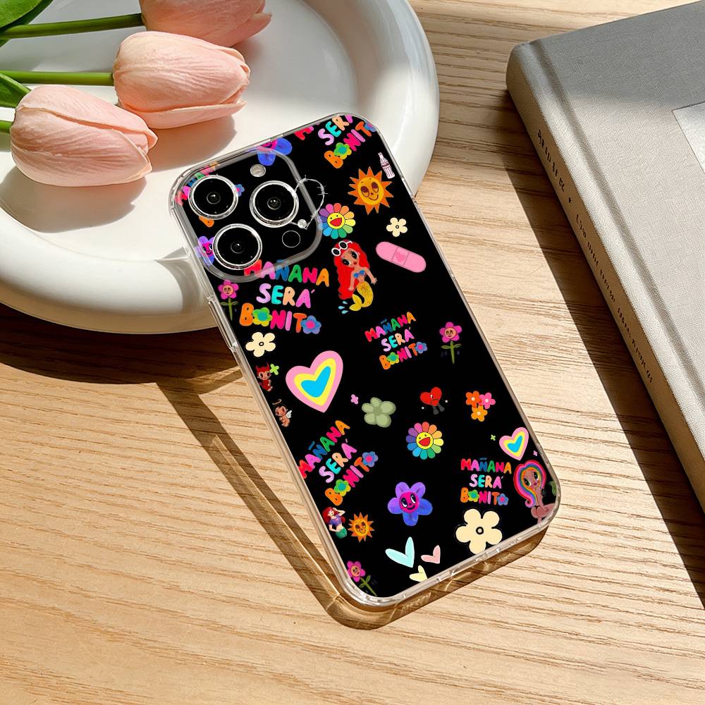 Vibrant Spring Charm M-Manana Sera Bonito Phone Case For iPhone 17 16 15 14 13 12 11 Mini Pro Max Plus Transparent Cover
