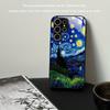 Стеклянный чехол для телефона «Звездная ночь» Подходит для Samsung Galaxy S26 S25 S24 S23 S22 S20 FE/Ultra/Plus 5G Противоударная задняя крышка
