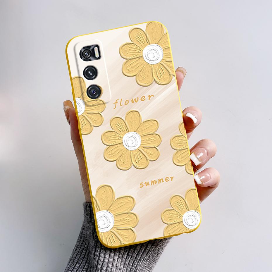 Чехол для Vivo V20 SE Чехол для телефона Vivo Y70 V20SE Милый Кролик Панда Расписной Мягкий ТПУ Чехол V2022 V2023 Защита Камеры Ударопрочный Задний Чехол