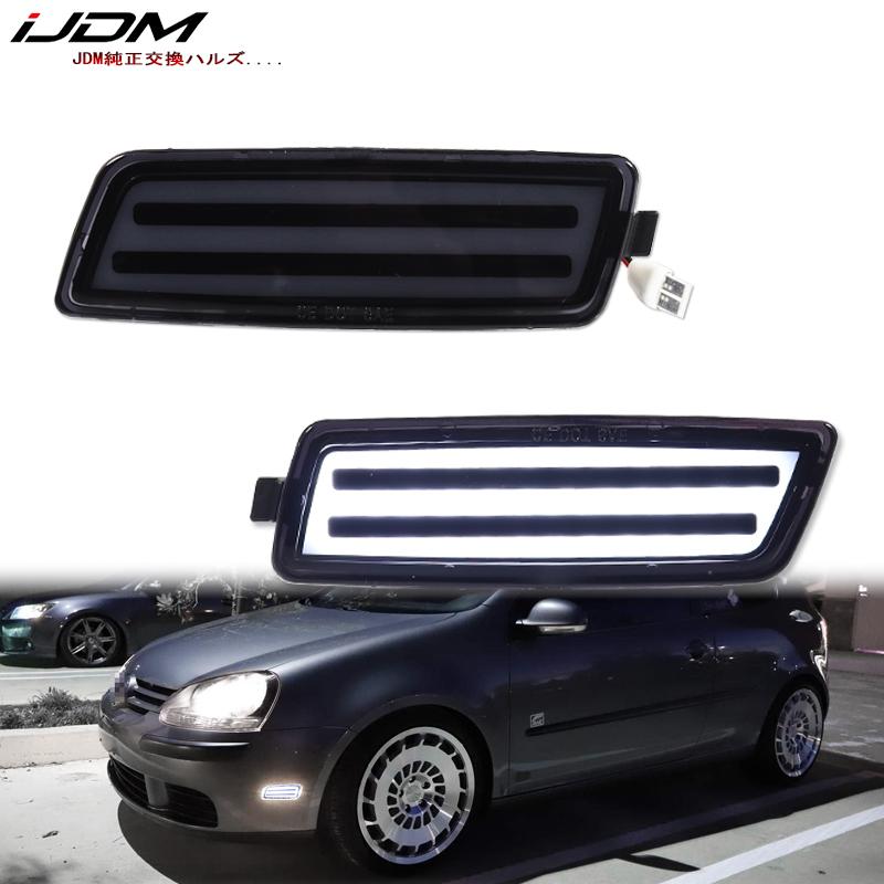 2pcs LED Car Side Marker Lights Sequential Turn Signal Lights For Volkswagen 2006-2009 MK5 Golf/GTI Rabbit 2005-2010 Jetta 12V T