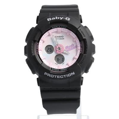CASIO Водонепроницаемые Спортивные Baby-G Женские Аналогово-Цифровые Часы, Черные, BA-120T-1A
