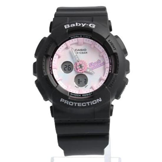 CASIO Baby-G BA-120T-1A Summer Gradation Analog-Digital Watch, Black, Women's Tie-Dye Design, 10 ATM