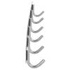 6 Hooks Bathroom Towel Hanger Kitchen Stainless Steel Hook Frame Storage Rack Organizer