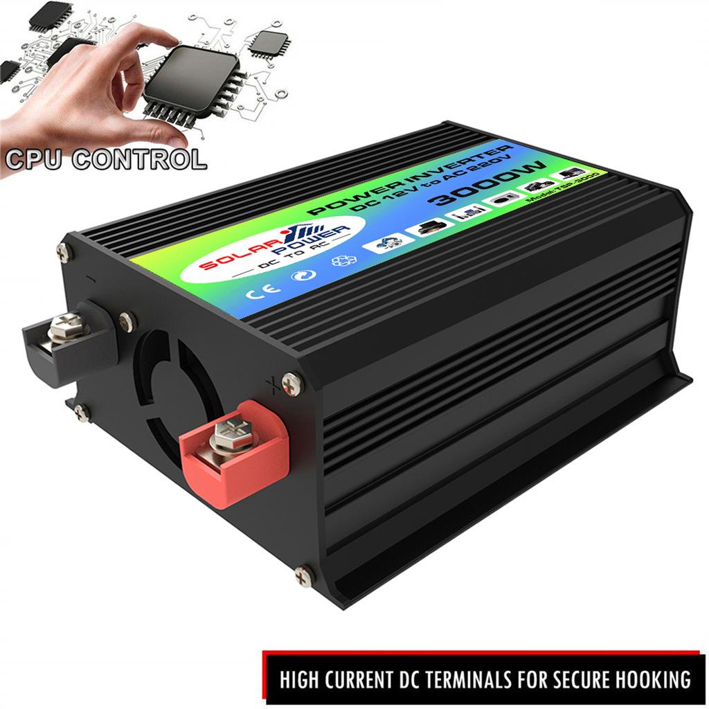 4000 Вт автомобильный фургон, инвертор, модифицированный преобразователь постоянного тока 12 В в переменный ток 110 В/220 В, 2 USB со светодиодным дисплеем
