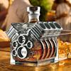 V8 Wine Bottle Engines Shape Liquor Alcohol Decanters Whisky Bottle Decanter Bar Accessories For Tequila Bourbon