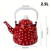 1Pc Enamel Tea Kettle Stainless Steel Teapot Stovetop Tea Kettle Coffee Pot Coffee Kettle Lovely Enamel Teapot For Loose Leaf Tea
