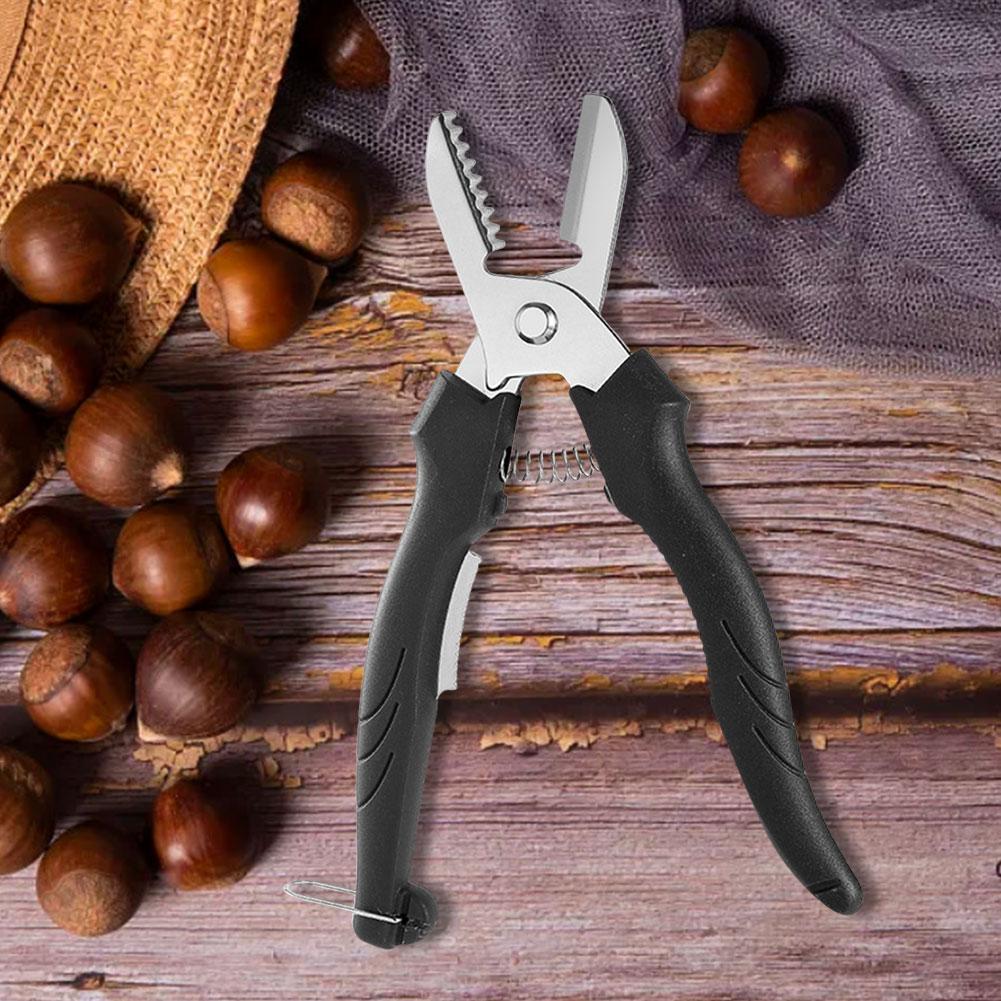2 шт. Инструмент для колки каштанов из нержавеющей стали Эргономичные ножницы для каштанов Резак для каштанов Очиститель каштанов Кухонный инструмент