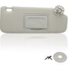 NHILES Left Driver Sun Visor Compatible With Chevy Cruze 2011- Sunshade Replacement Number 84126657 Color: Beige (3 Screw )