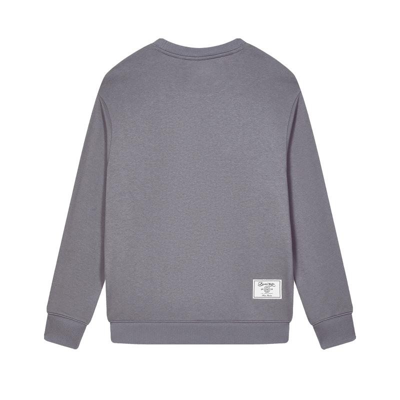 New FILA Sweatshirts Men's Cloudy Dora Gray F11U439203FDY