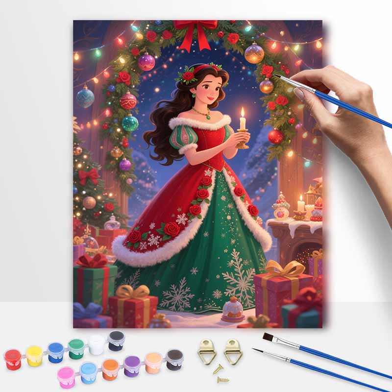 Disney Масляная живопись живопись искусство ручной работы набор для рисования ручной работы Belle Рождественский праздник украшение для дома подарок на день рождения