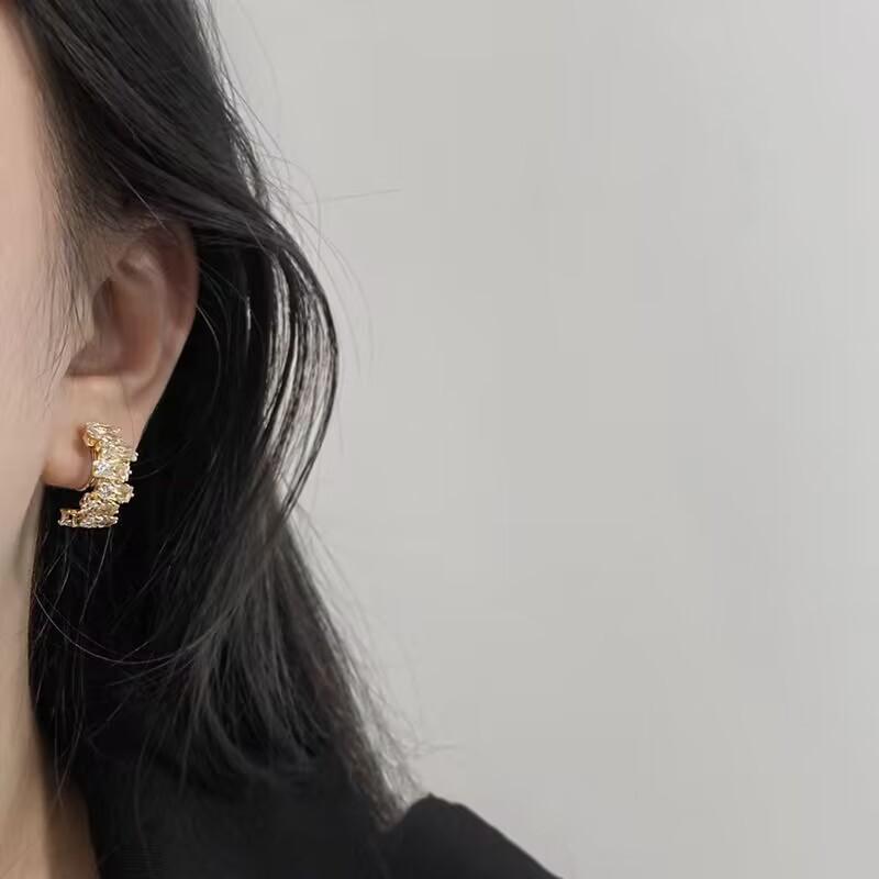 Серьги-клипсы для ушей в форме спирали от комаров, серьги-клипсы без пирсинга, модные полукруглые серьги