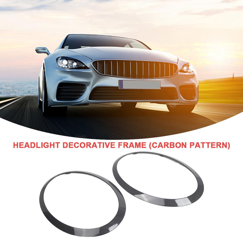 2 шт., ободок для фар, отделка 51712355791 51712355798, отделка передних фар автомобиля, декоративная крышка для MINI F55 F56 F57, аксессуары