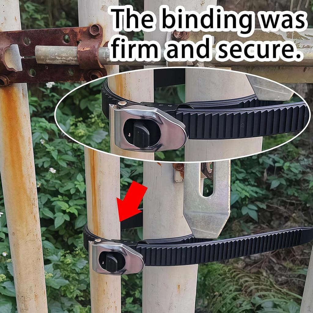 Ratchet Cable Tie Adjustable Locking Strap Heavy Duty Securing Zip for Industrial